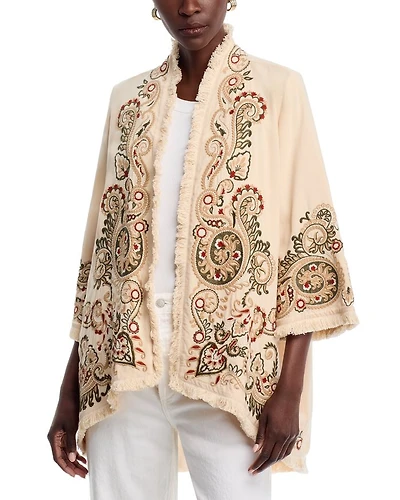 Paisley Embroidered Tunic Jacket