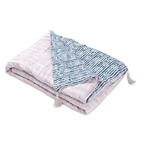 vVyom Amethyst Handcrafted Cotton Quilt, Queen