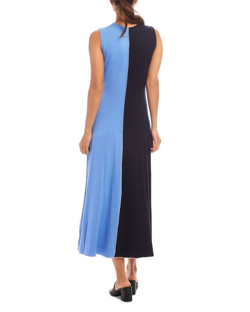 Color Blocked Midi Dress
