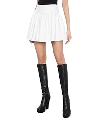 Alice and Olivia Ella Faux Leather Mini Skirt