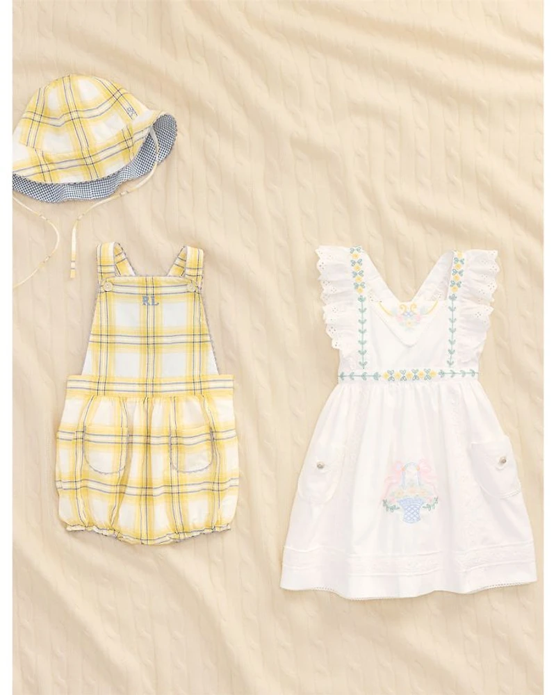 Girls' Embroidered Cotton Dress & Bloomer - Baby