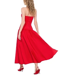 Oriana Strapless Drop Waist Dress