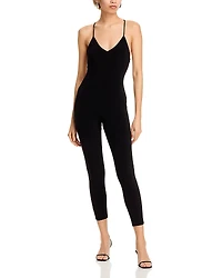 Norma Kamali Fara Low Back Slip Catsuit