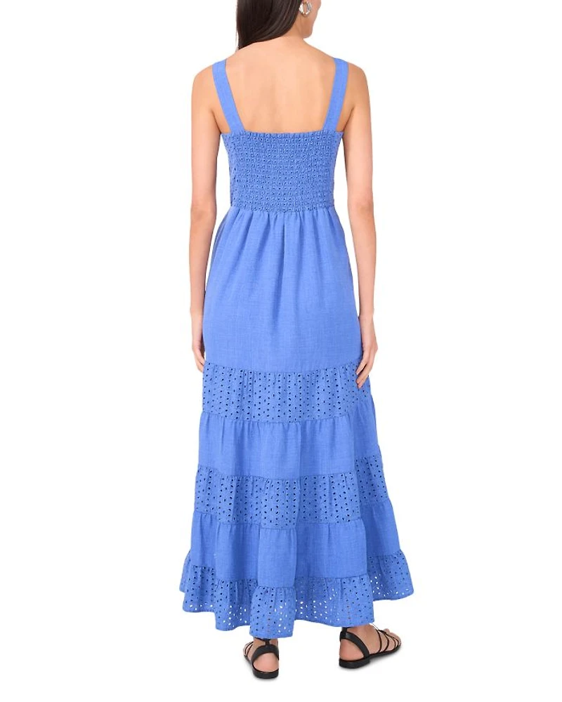 Eyelet Tiered Maxi Dress