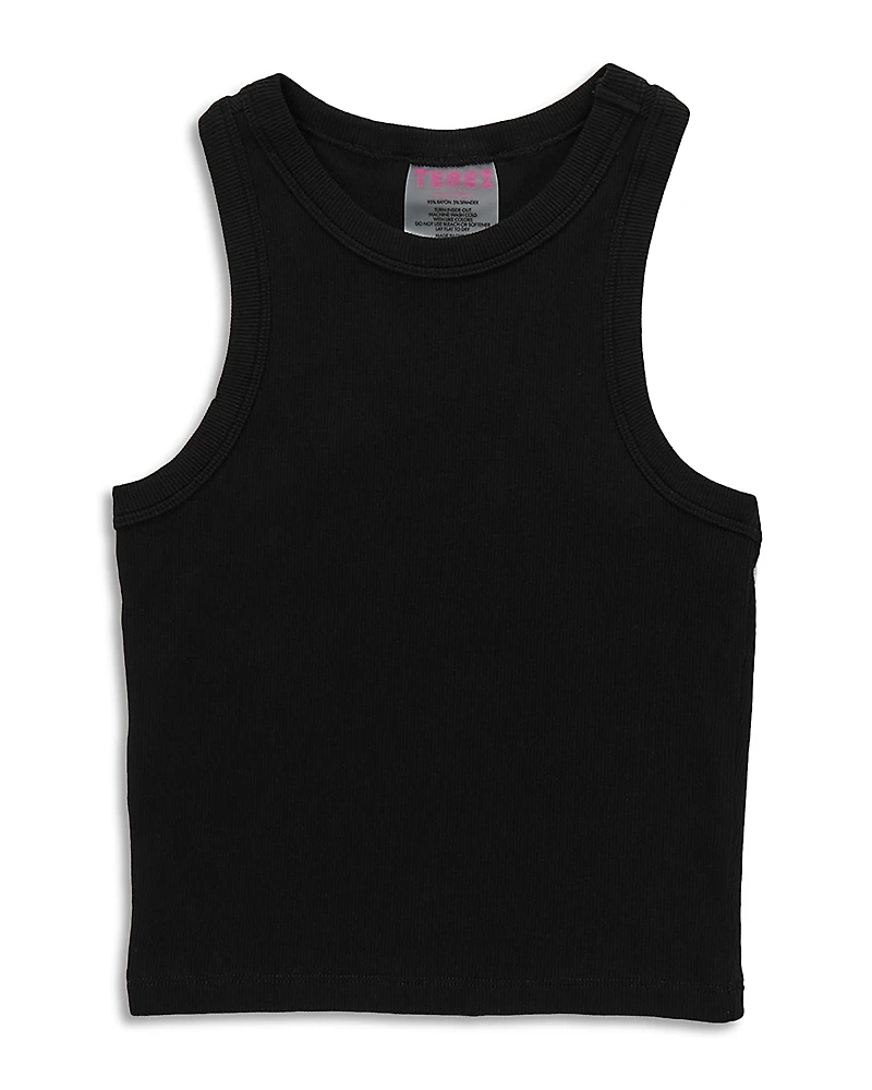 Terez Girls' Ribbed Tank Top - Little Kid