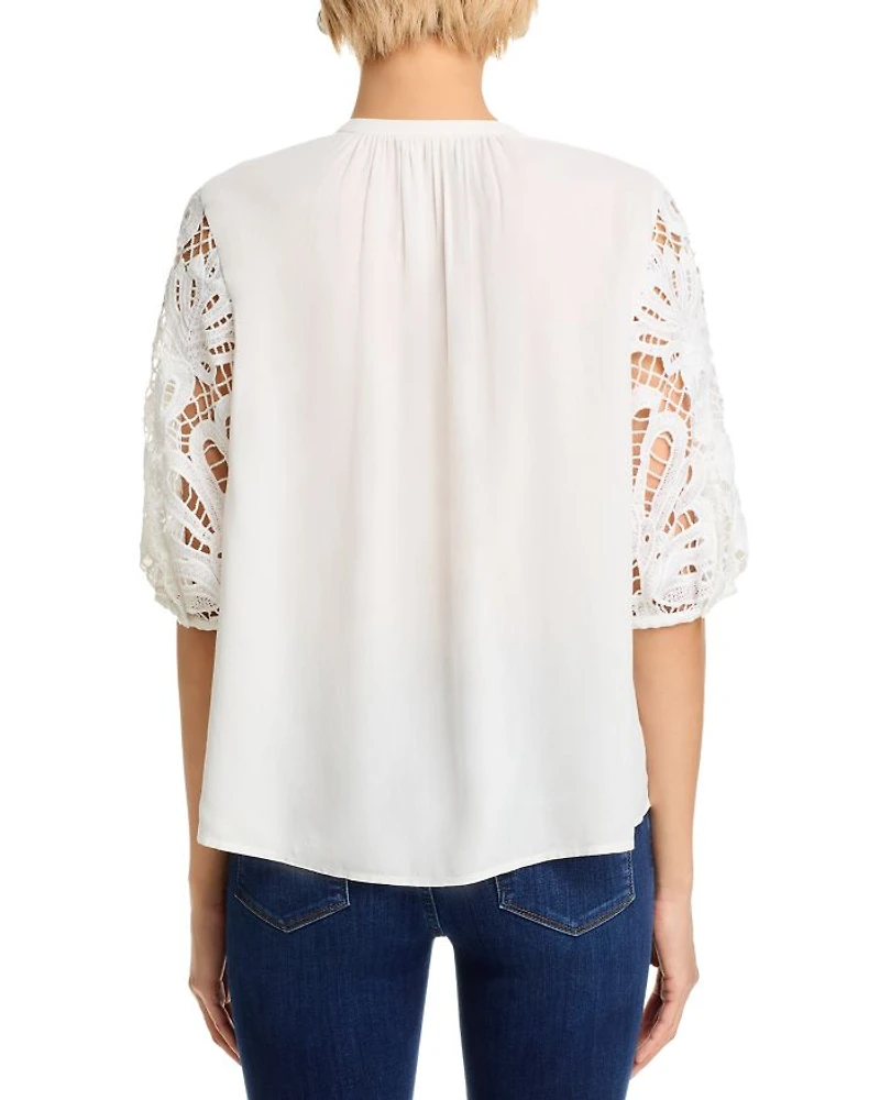 Gia Lace Sleeve Top