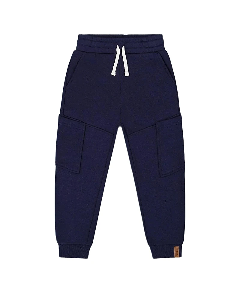 Deux par Deux Boys' French Terry Sweatpants with Side Pockets - Little Kid