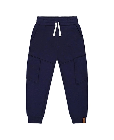 Deux par Deux Boys' French Terry Sweatpants with Side Pockets - Little Kid