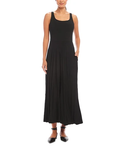 Sleeveless Square Neck Maxi Dress