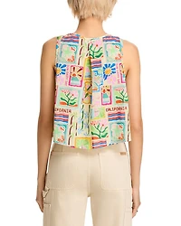 Amey Pleated Sleeveless Tank Top