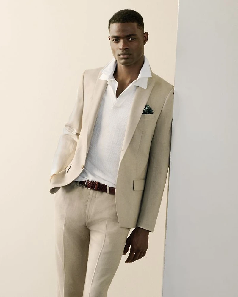 Delave Linen Slim Fit Suit Jacket