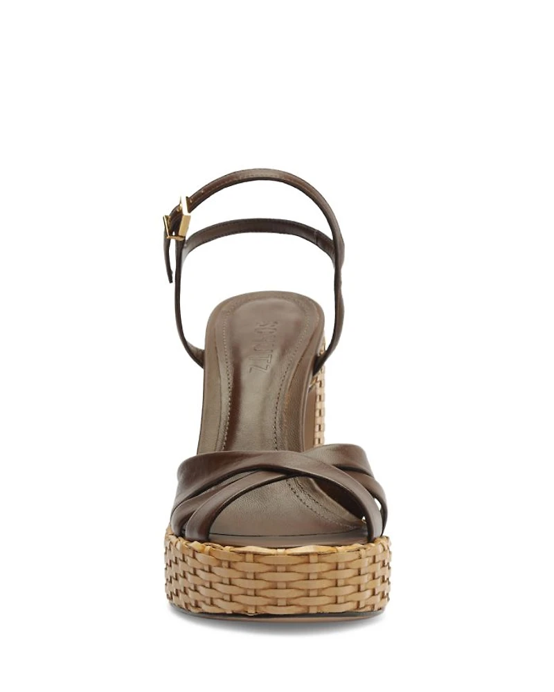 Women's Keefa Straw High Heel Platform Sandals