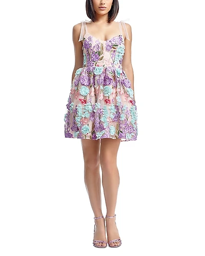 Dress the Population Kaitrin Floral Mini