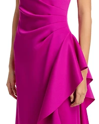 One Shoulder Ruffled Dress