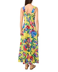 Square Neck Tiered Maxi Dress