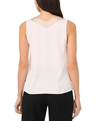 V Neck Sleeveless Blouse