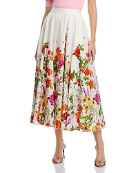 Elie Tahari Juliana Sky Jardin Skirt