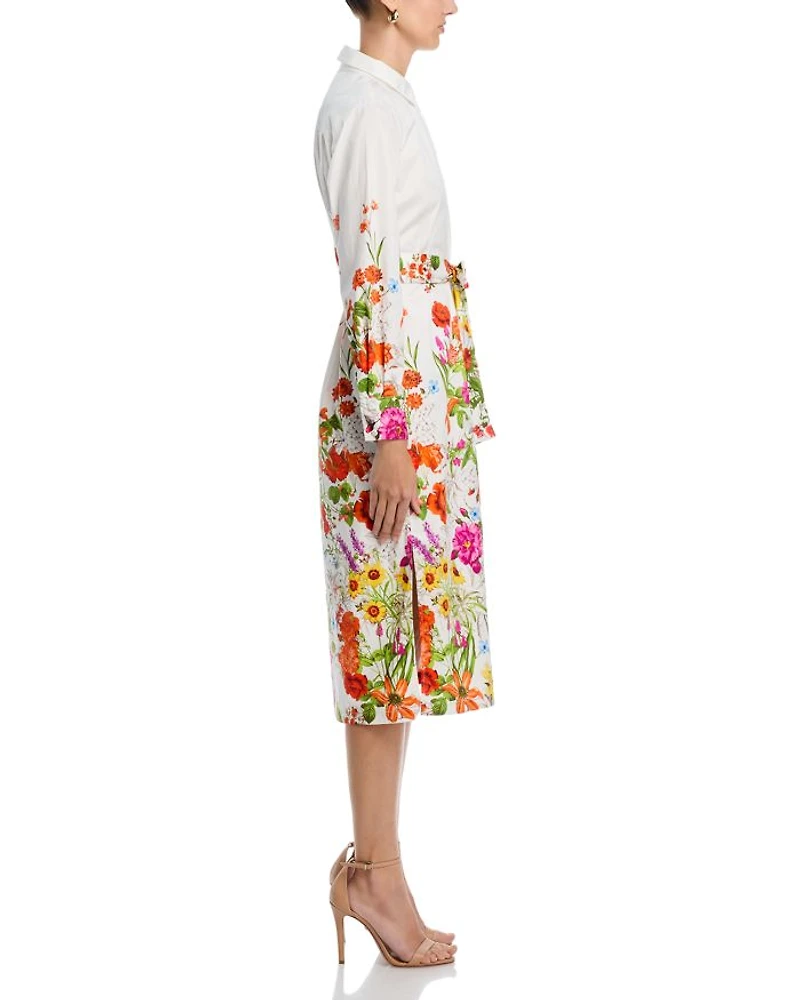 Juliana Sky Jardin Shirt Dress