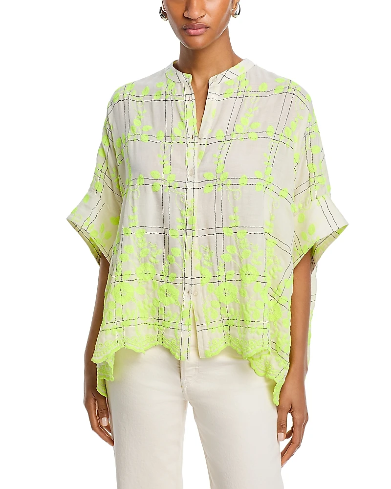 Essentiel Antwerp Floral Embroidered Top