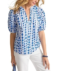 Tommy Bahama Crystalline Cove Puff Sleeve Top