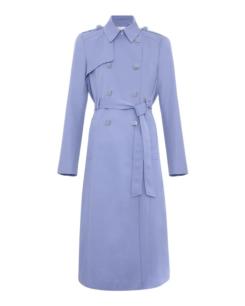 Cheryl Fitted Trench Button Up Jacket