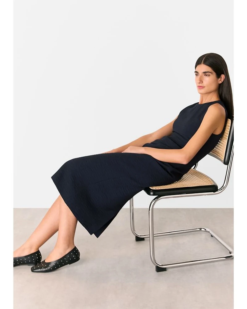 Nora Textured Midi Dress
