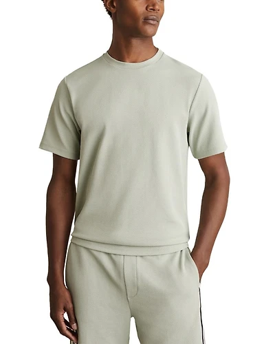 Short Sleeve Waffle Knit Tee