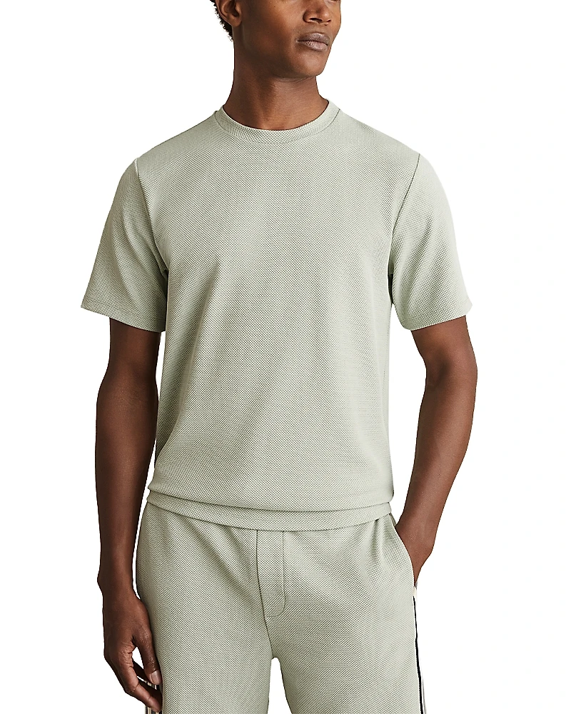 Reiss Short Sleeve Waffle Knit Tee