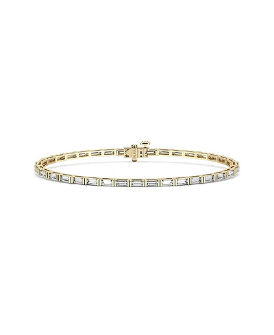 Vrai Baguette Tennis Bracelet