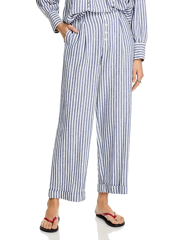 Aqua Ankle Wide Leg Pants - Exclusive