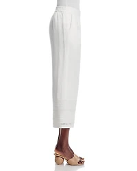 Embroidered Eyelet Pants