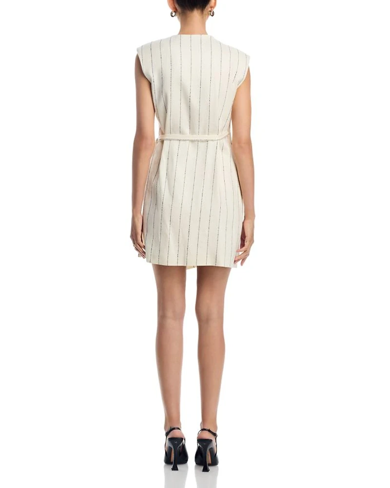 Dagania Striped Wrap Dress