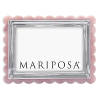 Mariposa Pink Acrylic Scallop Frame, 4 x 6