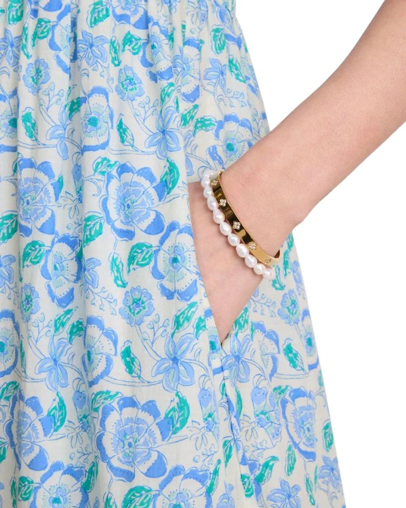 Ellen Flutter Sleeve Maxi Dress