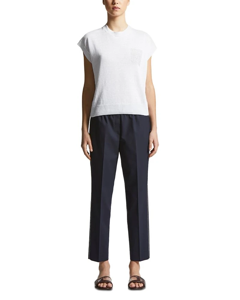 Peserico Elastic Waistband Pants