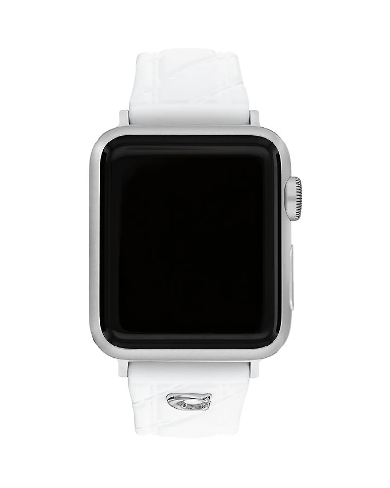 Apple Watch® White Silicone Strap, 38/40/41mm & 42mm