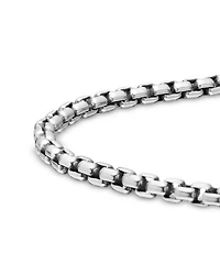 Men's Box Chain Bracelet Sterling Silver, 2.7mm