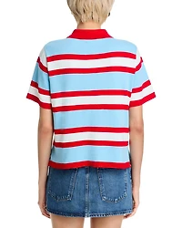 Tillie Short Sleeve Striped Polo
