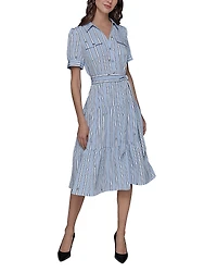 Karl Lagerfeld Paris Belted Shirt Dress