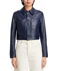 The Small Leather Slim Fit Jacket