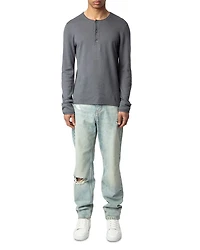Signature Regular Fit Linen Henley