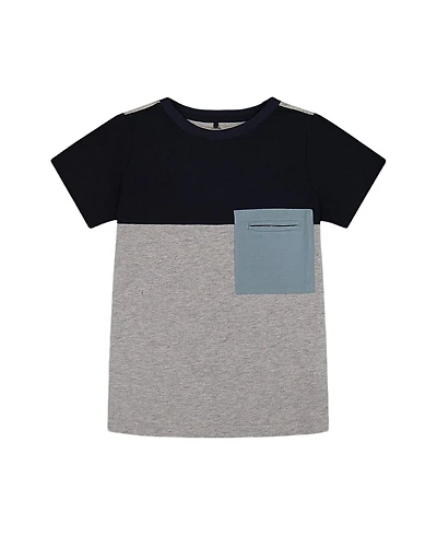 Deux par Boys' Organic Cotton Color Block Tee - Little Kid