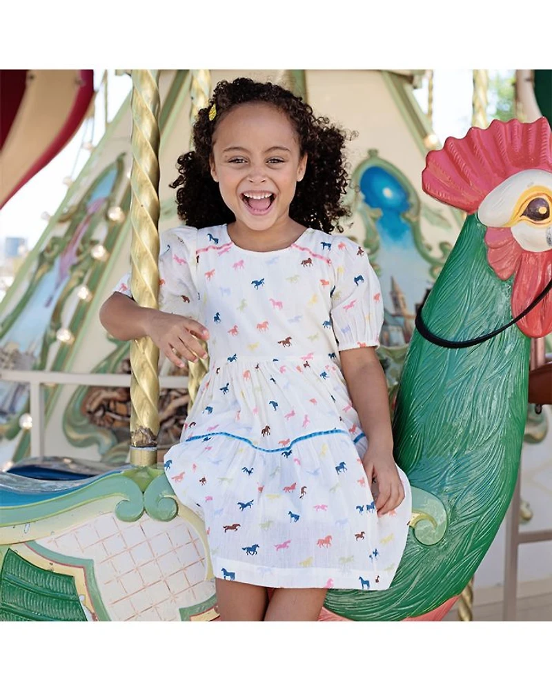 Girls' Charlie Gauze Dress - Little Kid