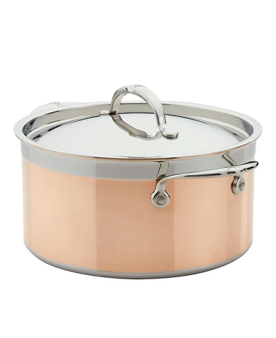 CopperBond® 6.0qt Induction Copper Stockpot with Lid