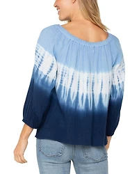 Three Quarter Sleeve Boat Neck Top