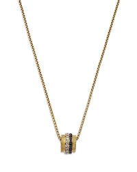 Bloomingdale's Fine Collection Black & White Diamond Rolling Barrel Pendant Necklace
