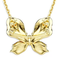 Idyllia Multicolor Crystal Butterfly Pendant Necklace, 25.5"-29.5"