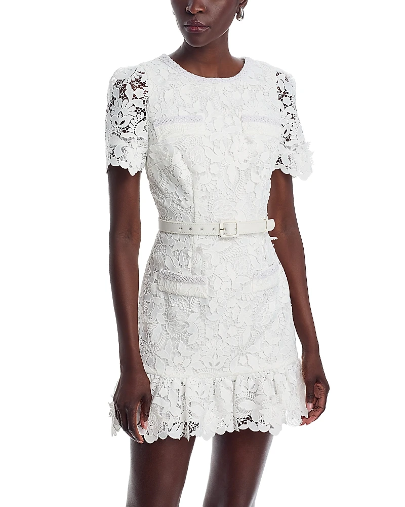 Milly Garden Lace Mini Dress