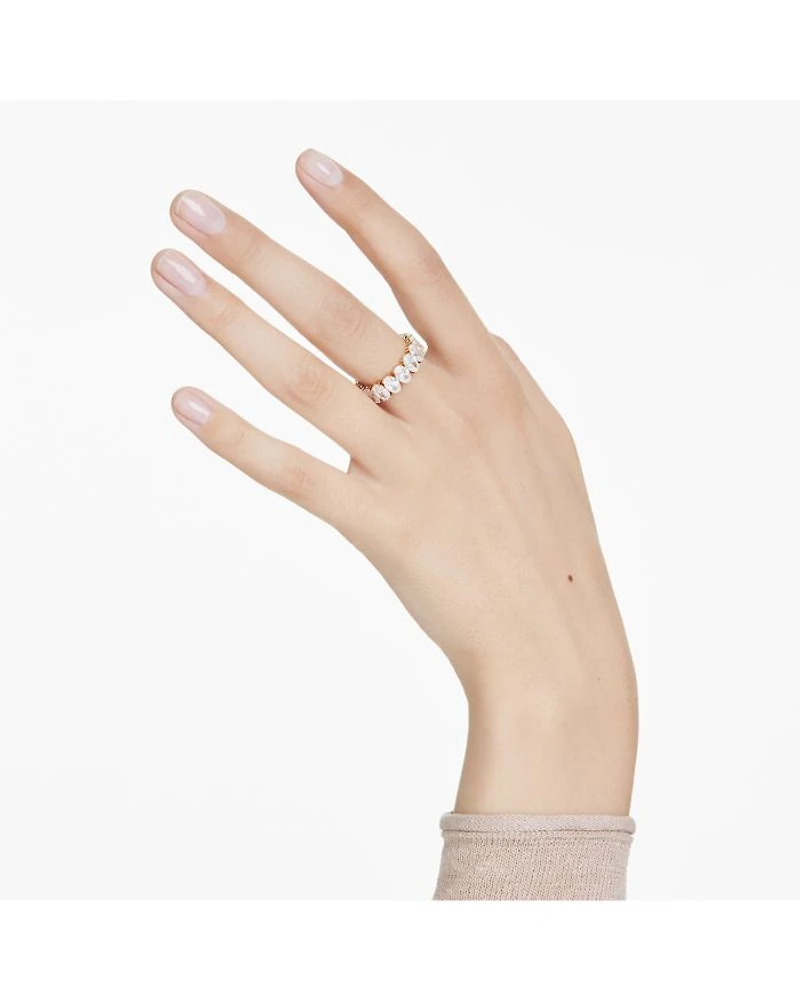 Matrix Oval Crystal Eternity Ring