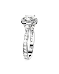 Una Crystal Halo Ring